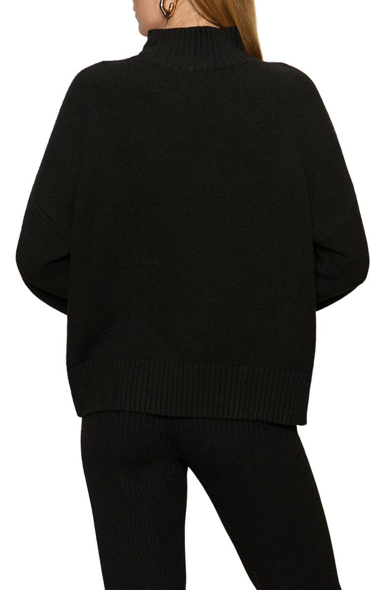 Sanctuary Aprés Sweater, Alternate, color, Black/ Multi