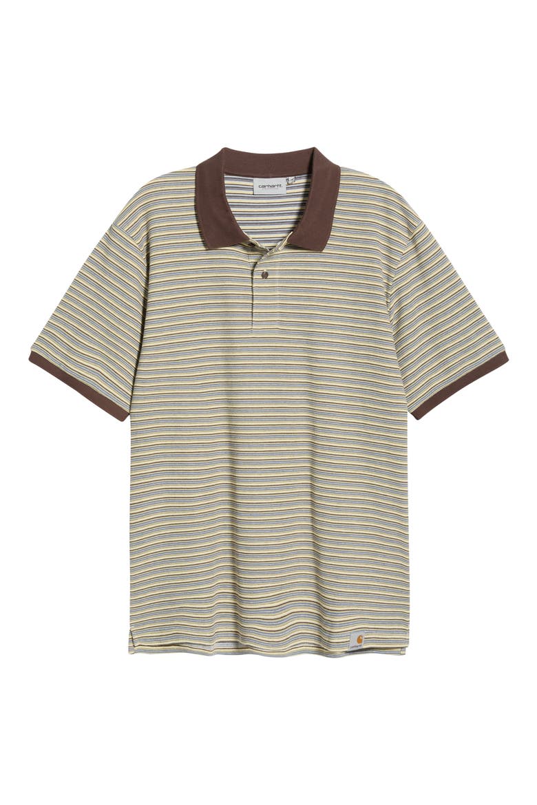 Dion Stripe Cotton Polo, Alternate, color, DION STRIPE/WAX