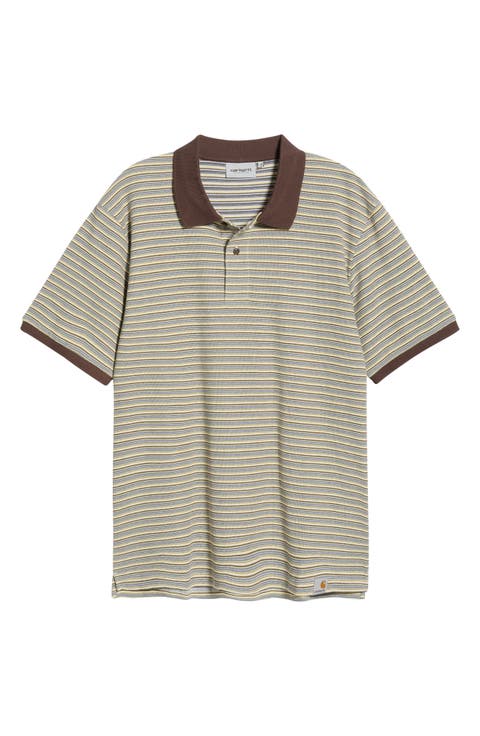 Dion Stripe Cotton Polo