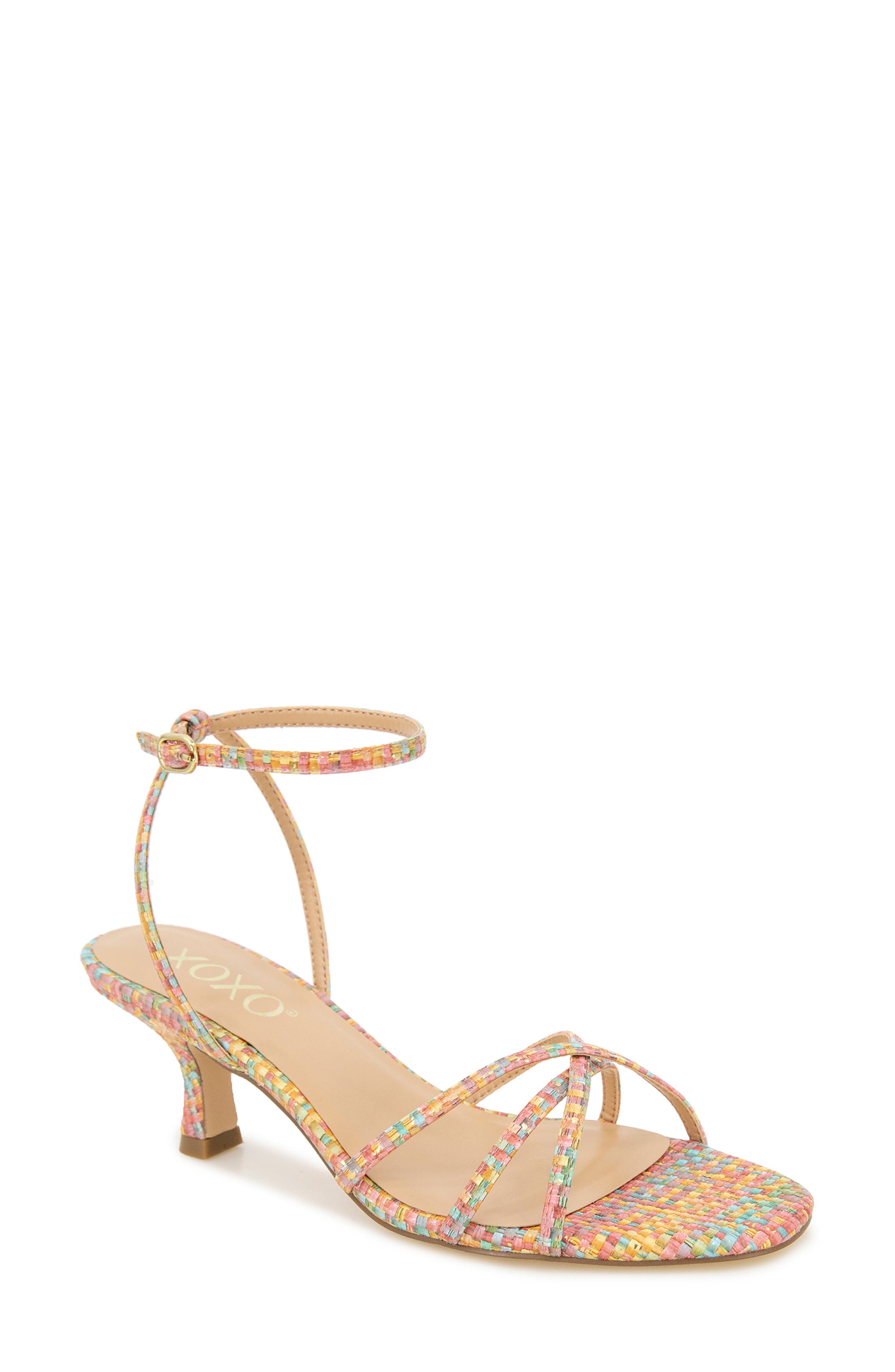 XOXO Nicole Kitten Heel Sandal, Main, color, 