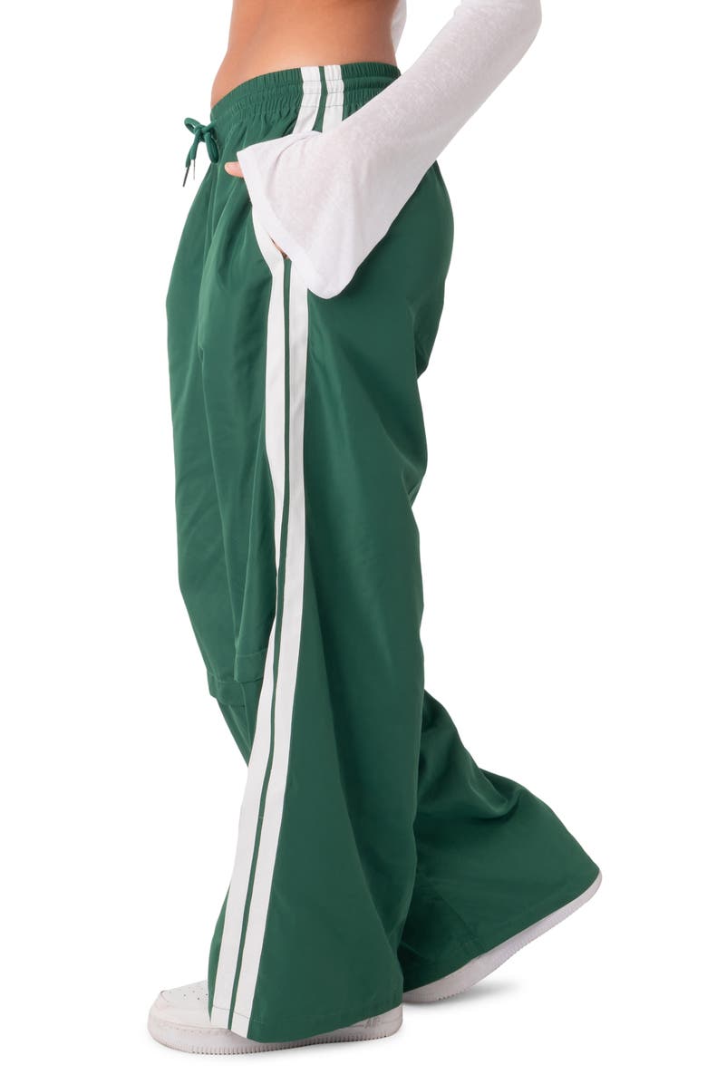 EDIKTED Fauna Nylon Track Pants, Alternate, color, Green