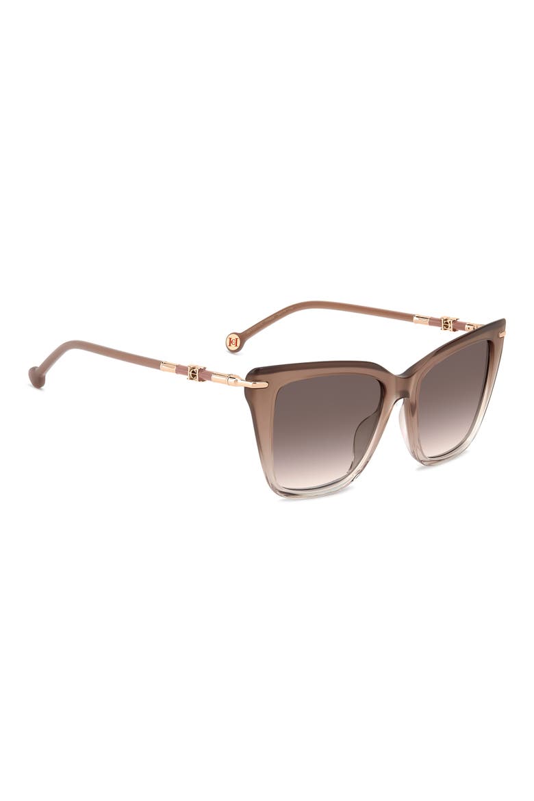 54mm Gradient Cat Eye Sunglasses, Alternate, color, BEIGE/ PINK