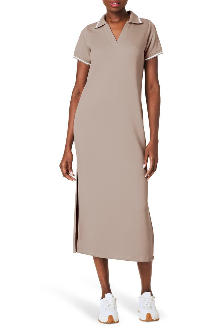 AirPique Polo Dress, Main, color, ASHWOOD