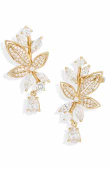 Midsummer Leaf Climber Earrings