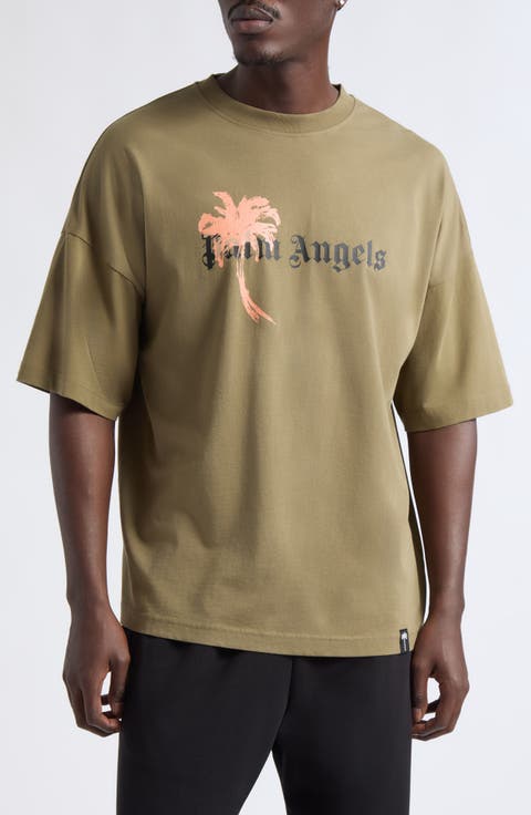 Palm Drift Loose Fit Graphic T-Shirt