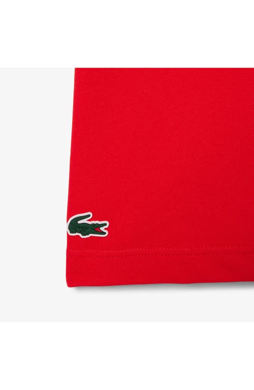 Lacoste Men's Ultra Dry Graphic Sport T-shirt - S - 3 In Red