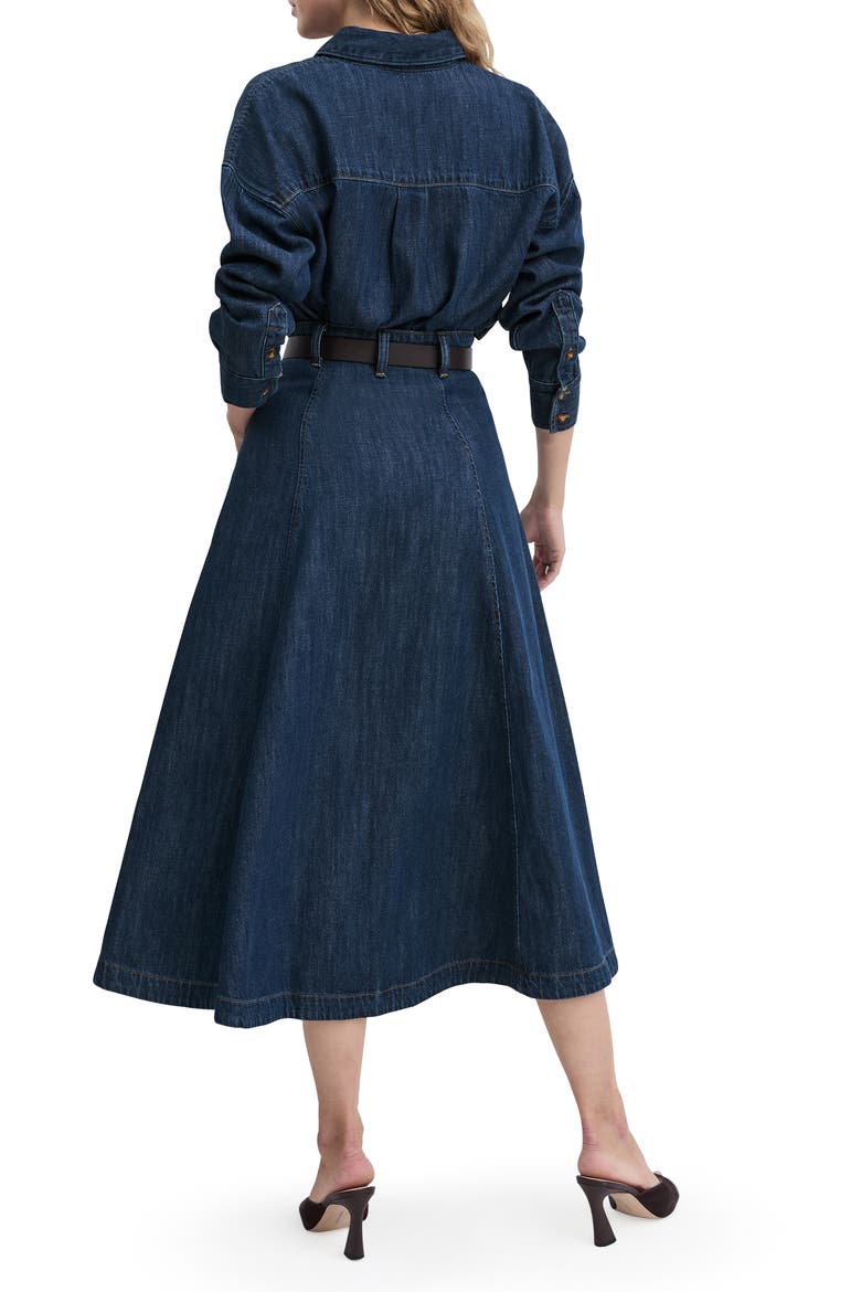 The Lila Denim Maxi Skirt, Alternate, color, MESA