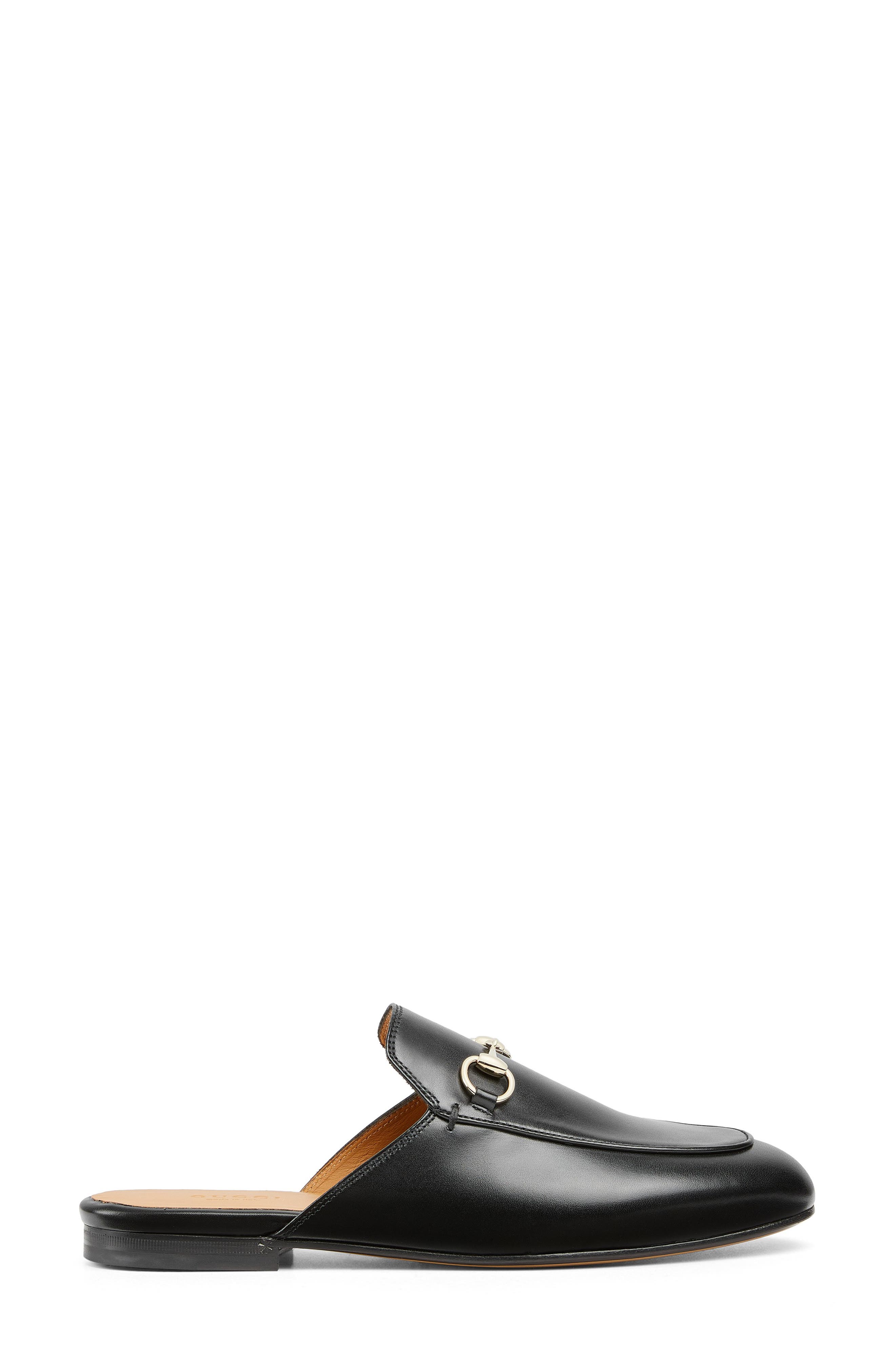 Gucci Princetown Horsebit Leather Mule, Alternate, color, Black