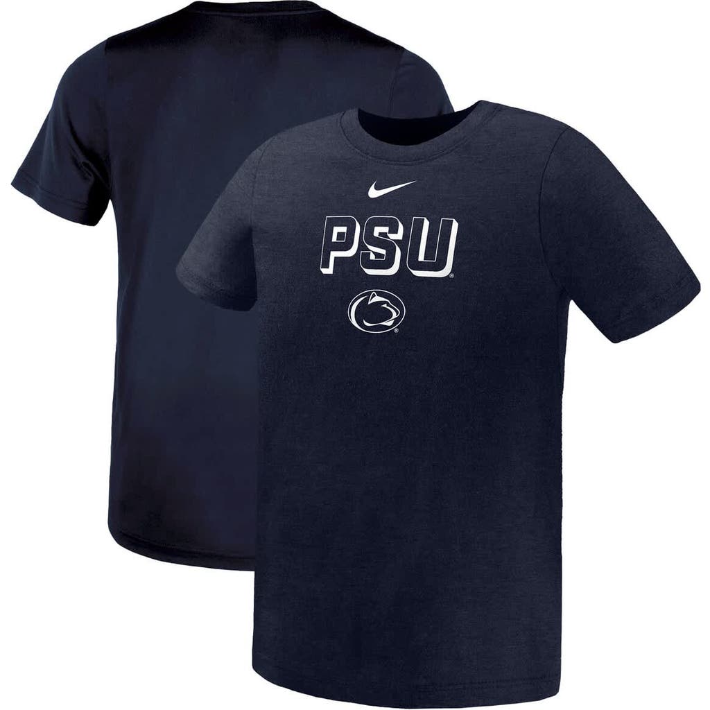 Nike Preschool Navy Penn State Nittany Lions Legend Performance T-shirt In Black