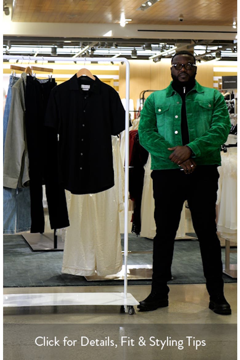 Miles OoohCotton® Solid Short Sleeve Button-Up Shirt video