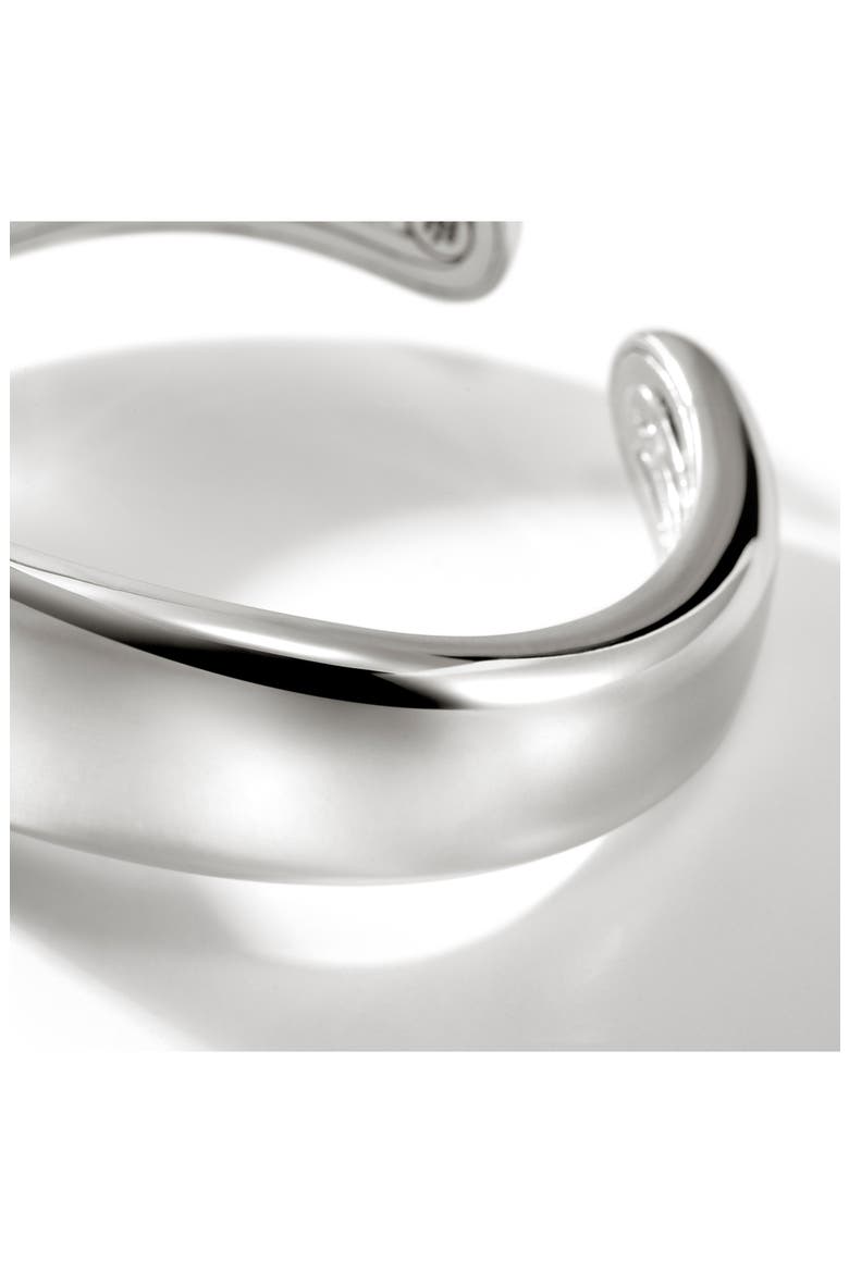 Surf Hinged Cuff Bracelet, Alternate, color, SILVER