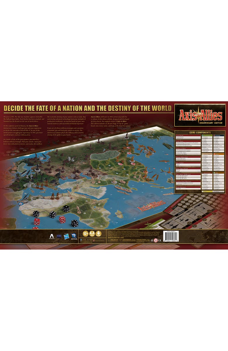 HASBRO Axis & Allies 40th Anniversary Deluxe Edition WWII Board Game, Alternate, color, Multicolored