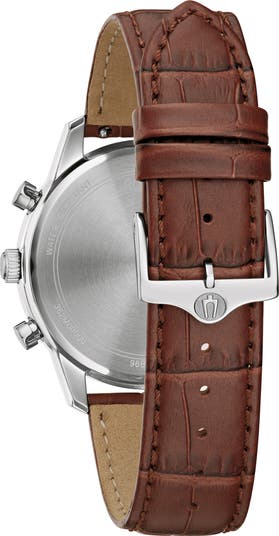 Sutton Leather Strap Chronograph Watch, 41mm