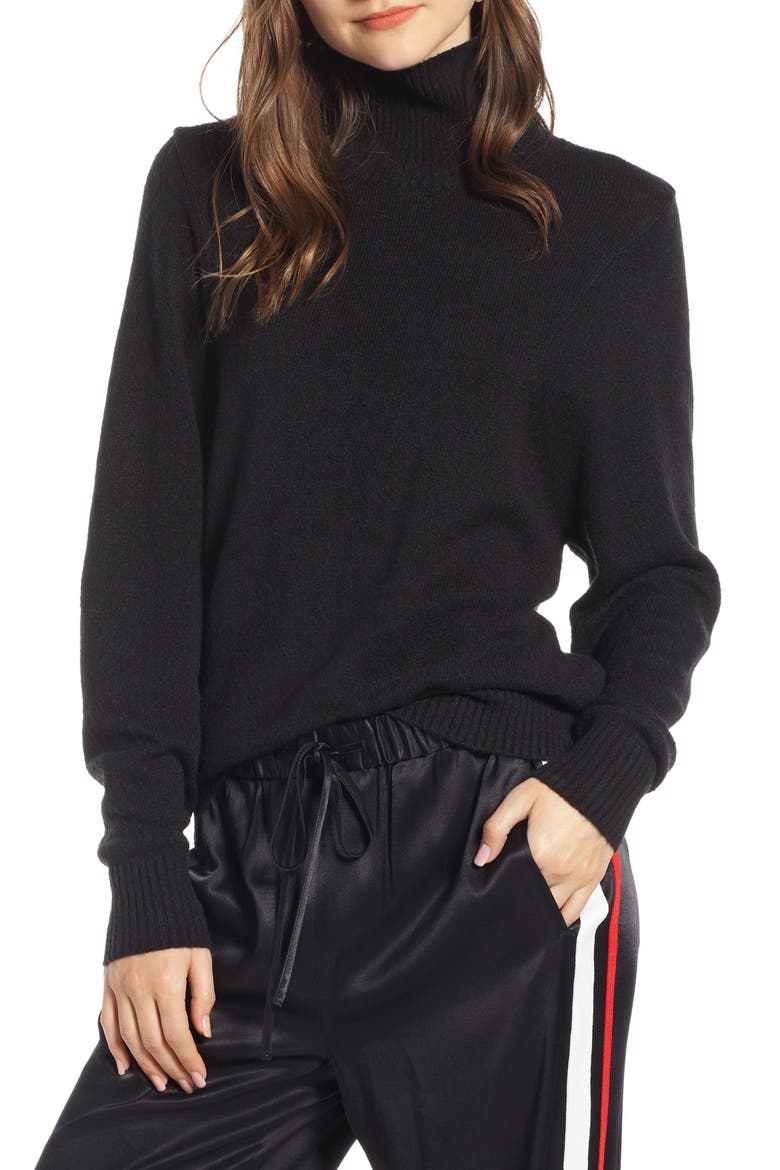 Seasonal Pullover Sweater, Main, color, BLACK