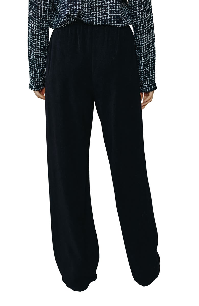 Bella Dahl Kylie Drawstring Wide Leg Pants, Alternate, color, Black