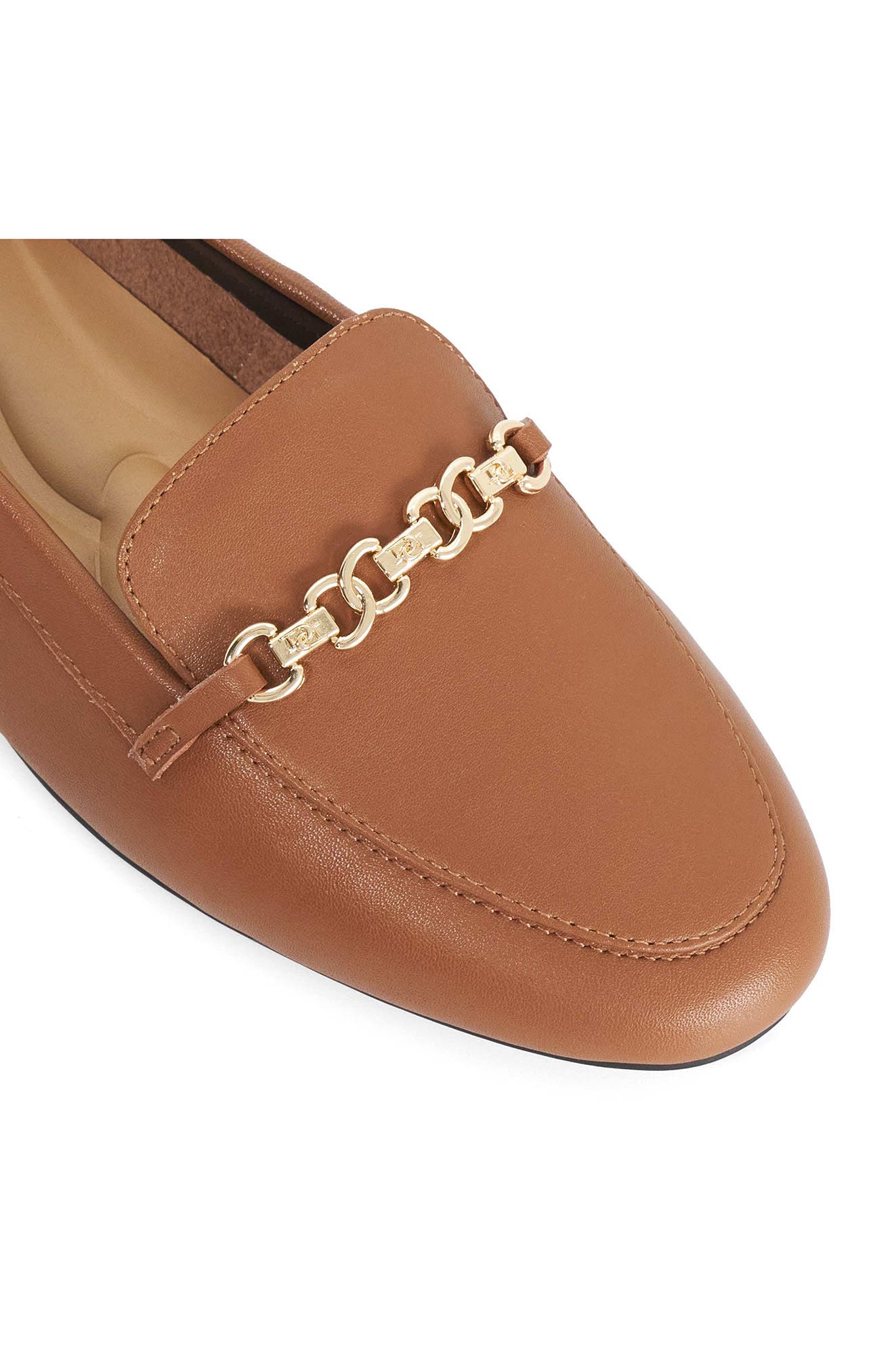 Gearing Croc Embossed Leather Loafer, Alternate, color, CAMEL