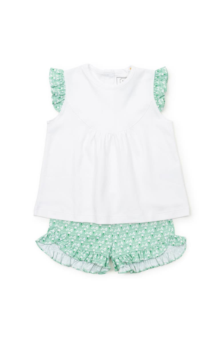 Lila and Hayes Ella Girls' Short Set, Main, color, Golf Putting Green