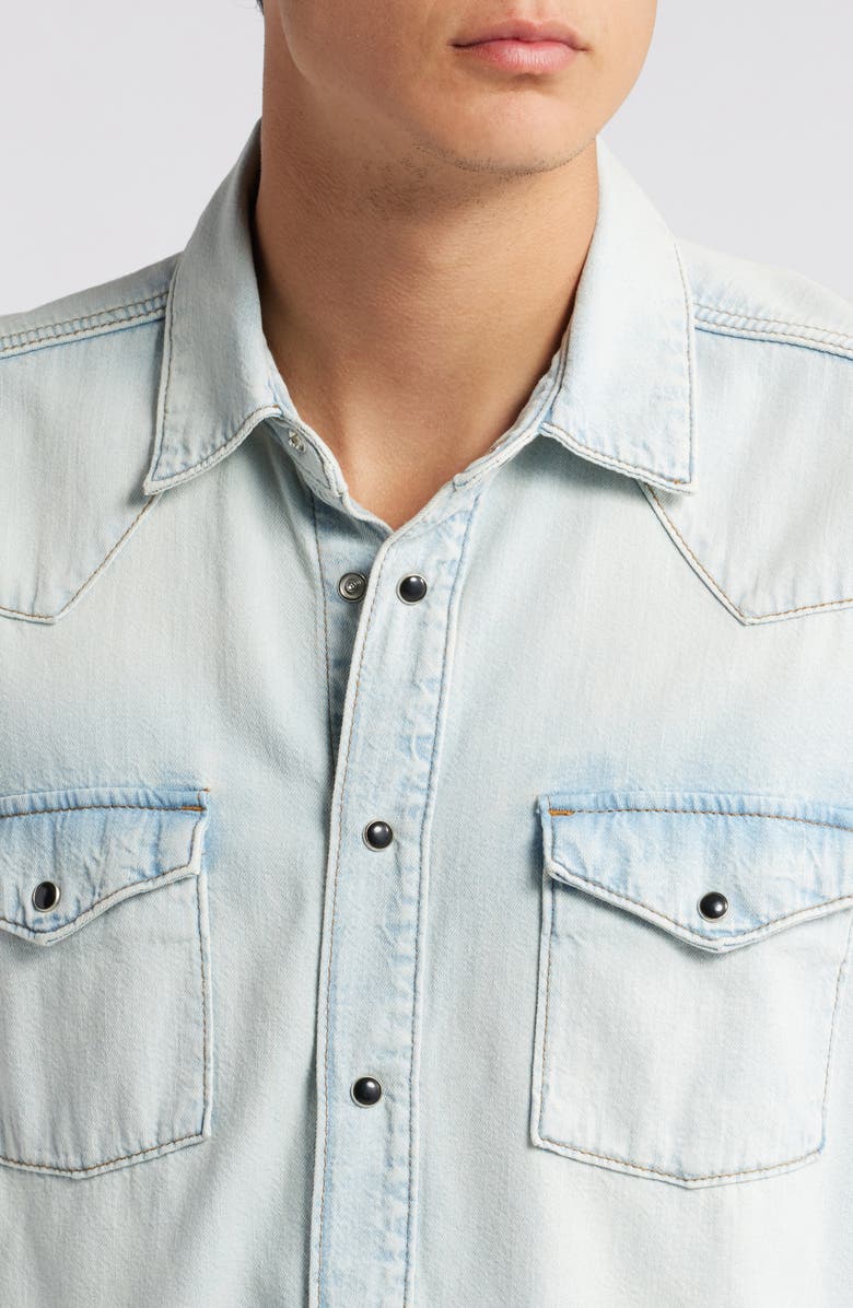 FRAME Western Denim Snap-Up Shirt, Alternate, color, 