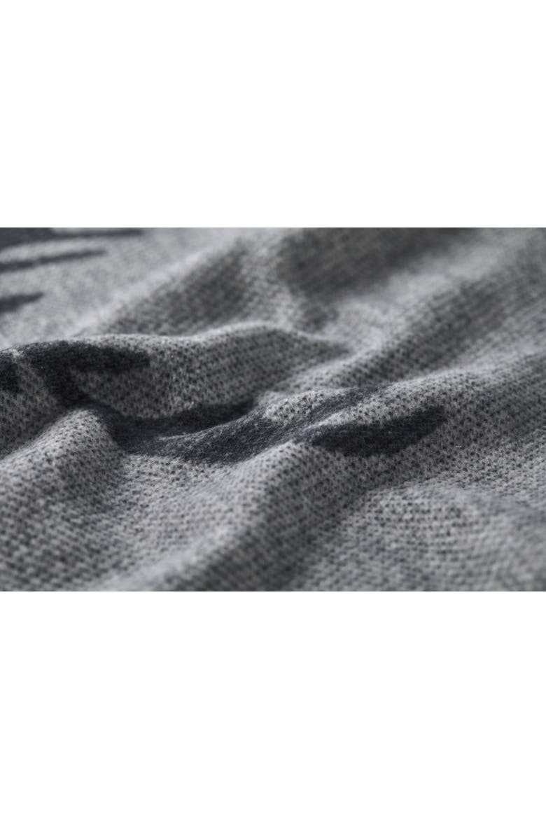 Luca Centered Deer Throw, Alternate, color, Grey