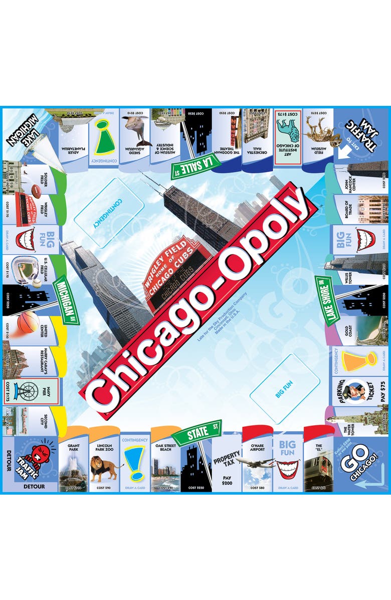 Late for the Sky Chicagoopoly Monopoly Board Game, Alternate, color, 