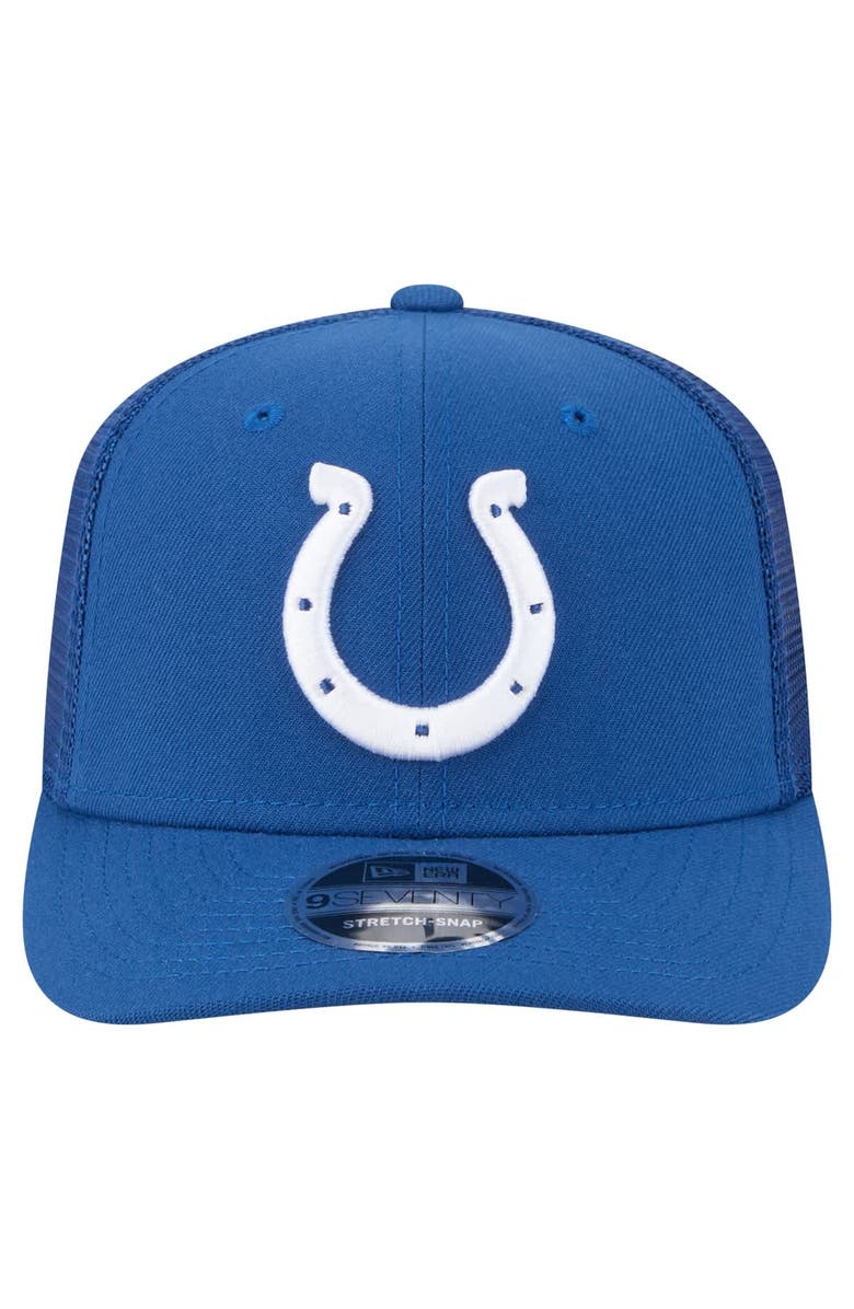 New Era Men's New Era Royal Indianapolis Colts Team Collection 9SEVENTY Stretch-Snap Adjustable Hat, Alternate, color,