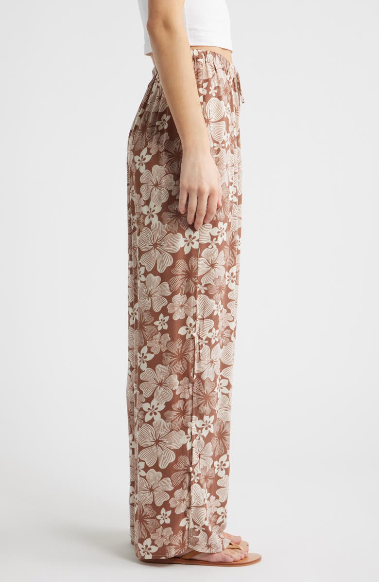 Rip Curl Aloha State Tie Waist Beach Pants, Alternate, color, Brown