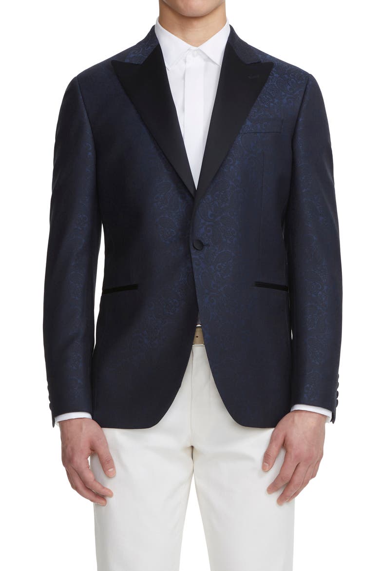 Elwood Tuxedo Jacket, Main, color, BLUE