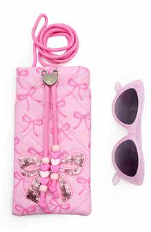 OMG Accessories Kids' Sunglasses with Drawstring Case
