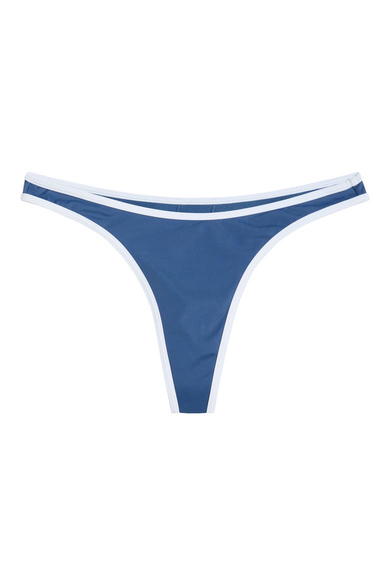 Surf Puff High Leg Bikini Bottoms, Alternate, color, VINTAGE BLUE