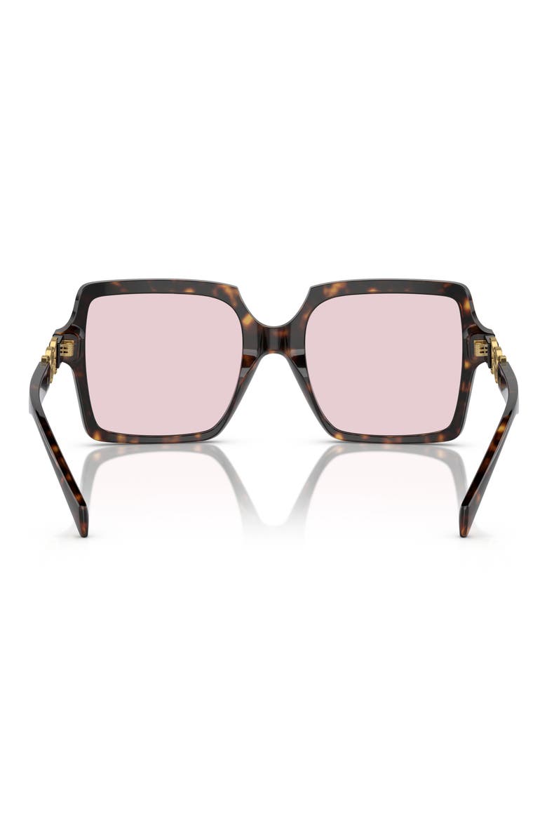 55mm Square Sunglasses, Alternate, color, HAVANA