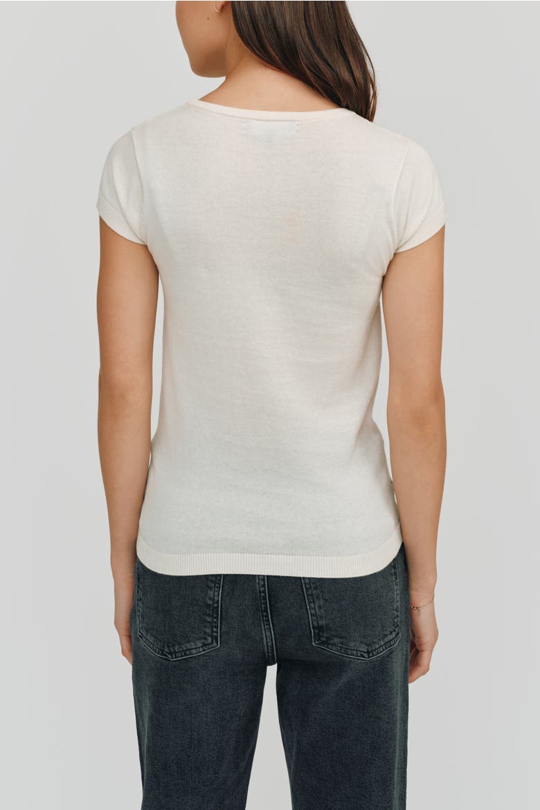 Greta Tee, Alternate, color, White