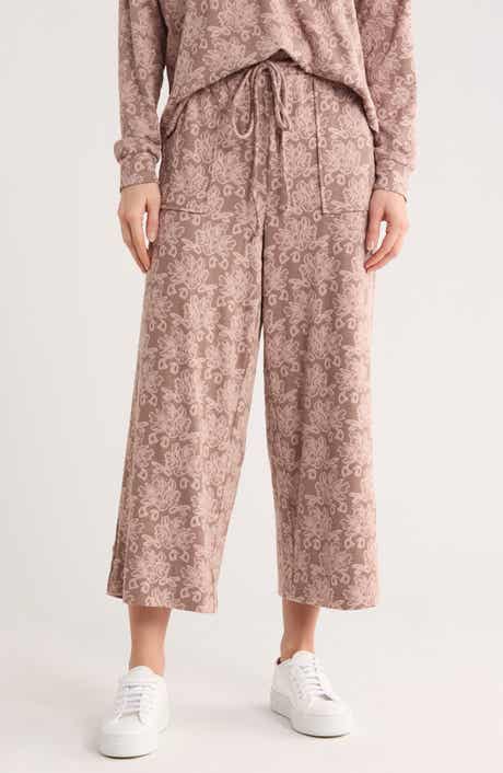 Bobeau Jacquard Wide Leg Pants