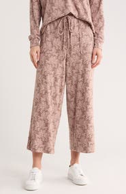 Bobeau Jacquard Wide Leg Pants