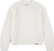 abercrombie kids Kids' Cable Crewneck Sweater