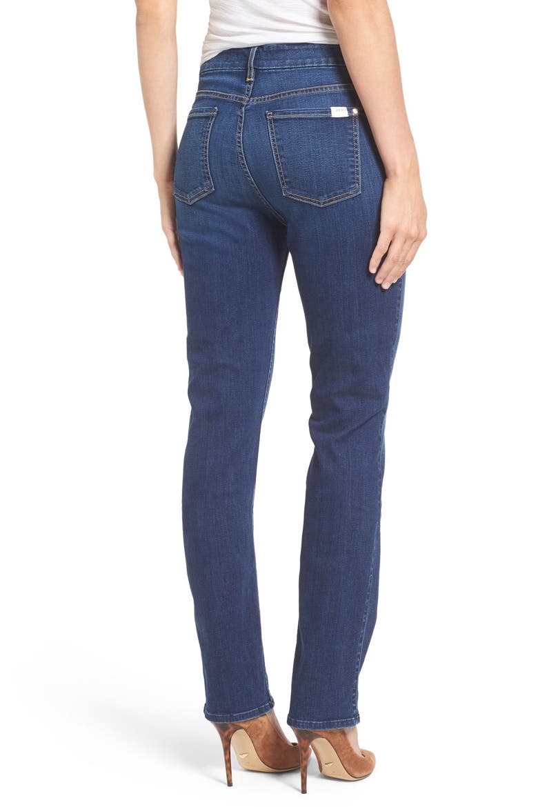 Stretch Slim Straight Leg Jeans, Alternate, color, RICHE TOUCH CLASSIC MEDIUM