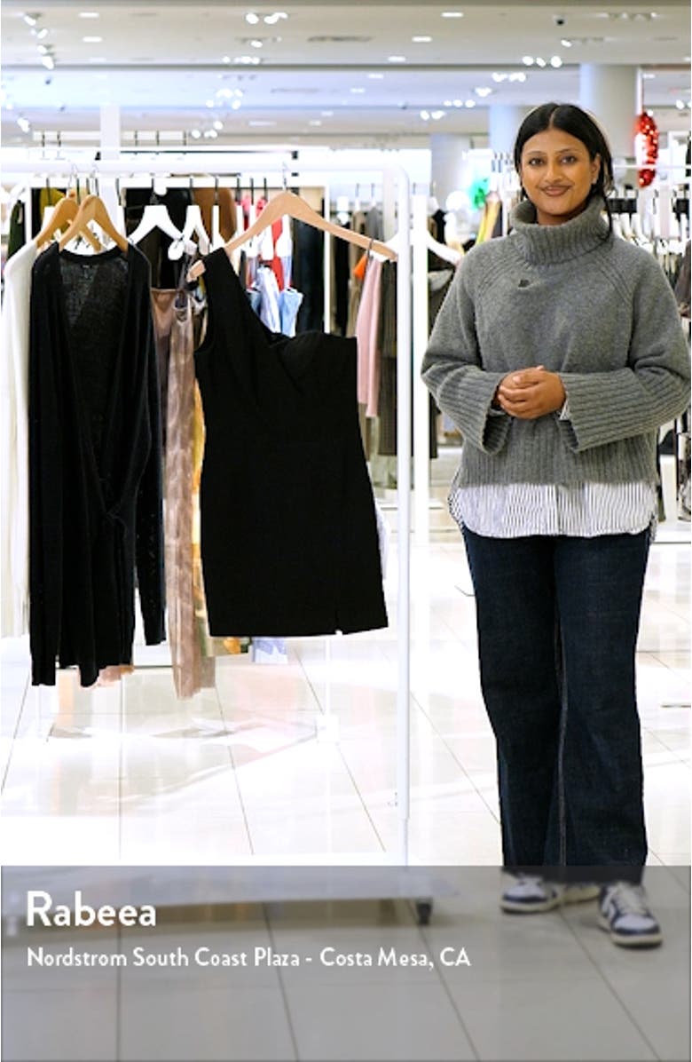 Maddie One-Shoulder Cocktail Minidress, sales video thumbnail