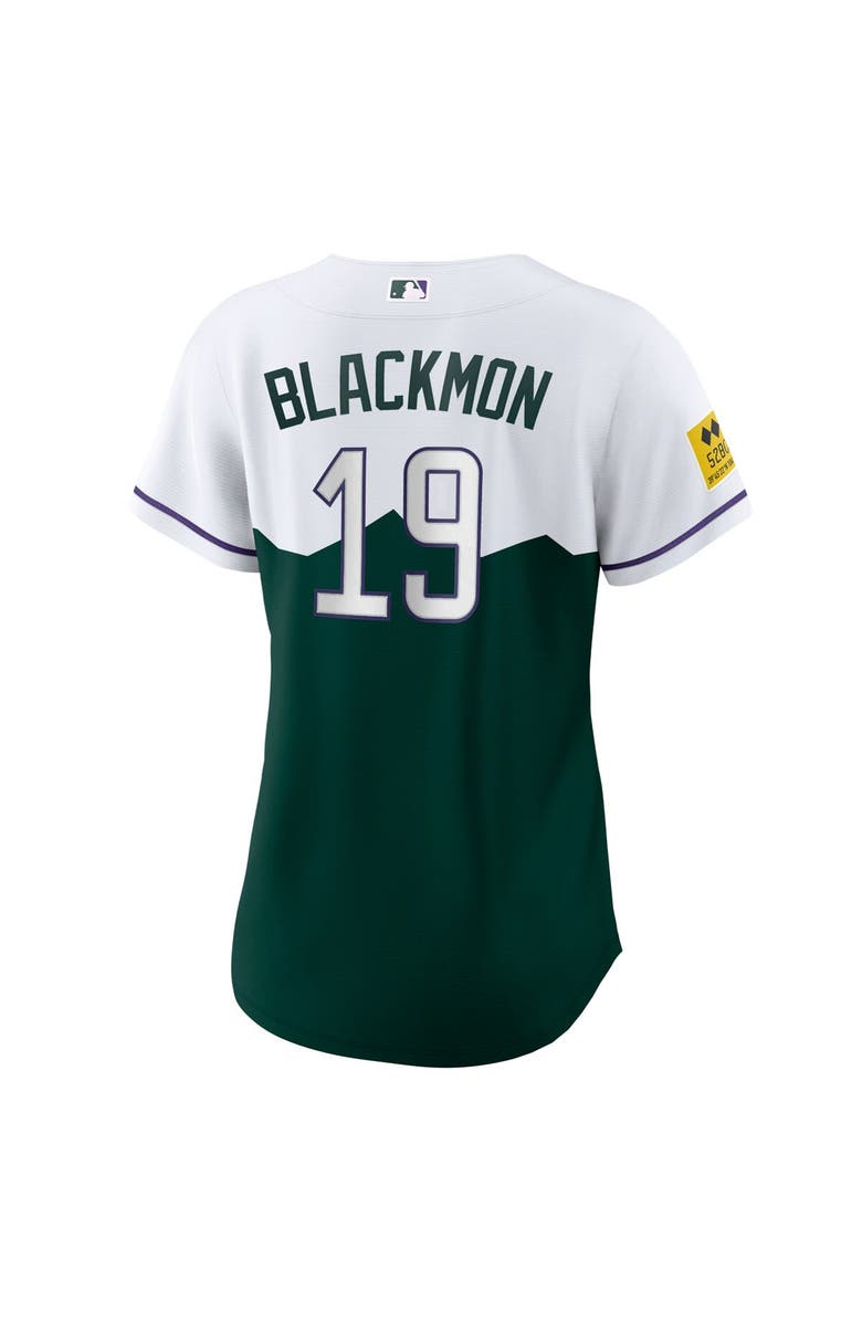 Nike Women's Nike Charlie Blackmon White/Forest Green Colorado Rockies City Connect Replica Player Jersey, Alternate, color, 