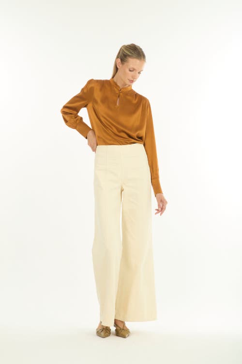 Secret Mission Arden Blouse In Brown