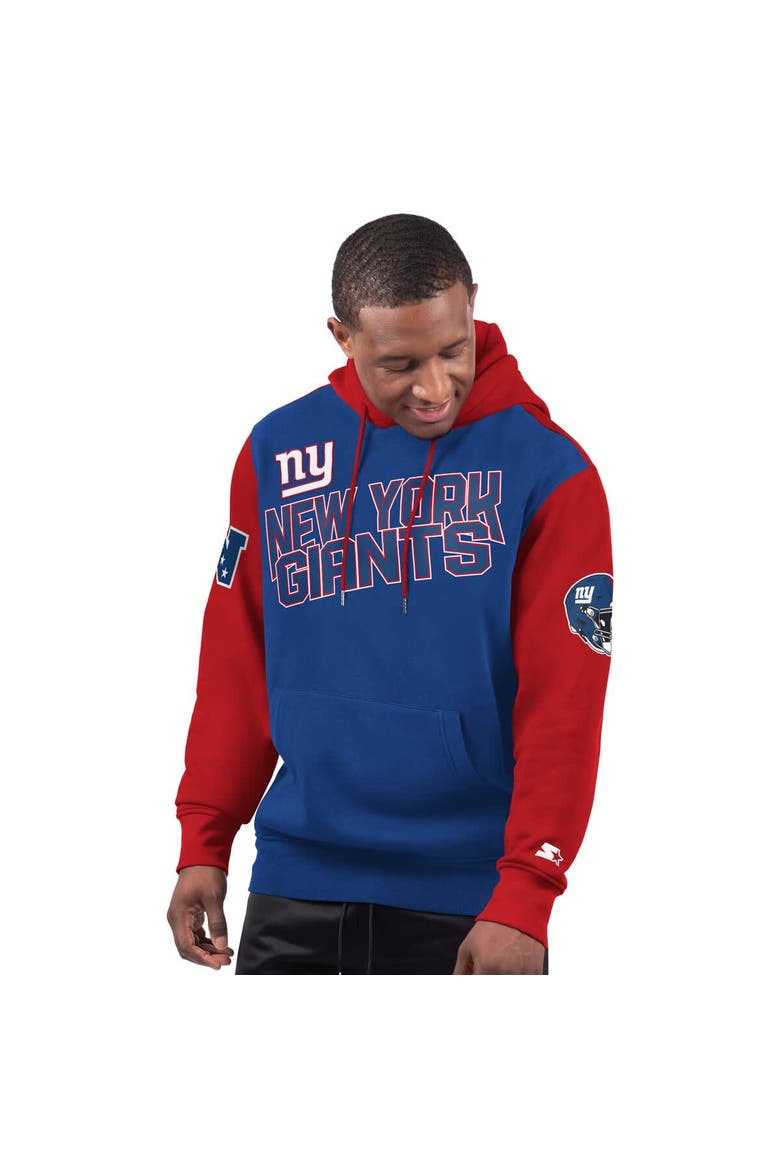 Men's Starter Royal New York Giants Extreme Pullover Hoodie, Main, color, Royal