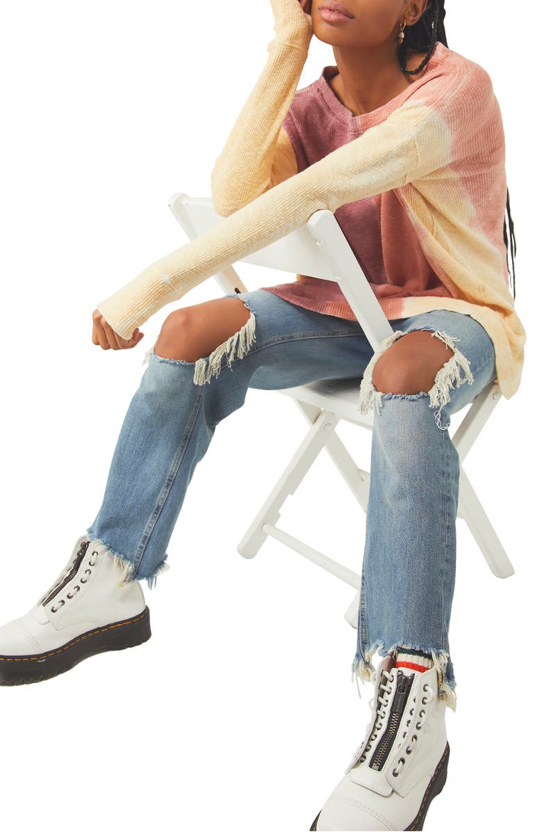 Free People Logan Ribbed Tunic Top, Alternate, color, 