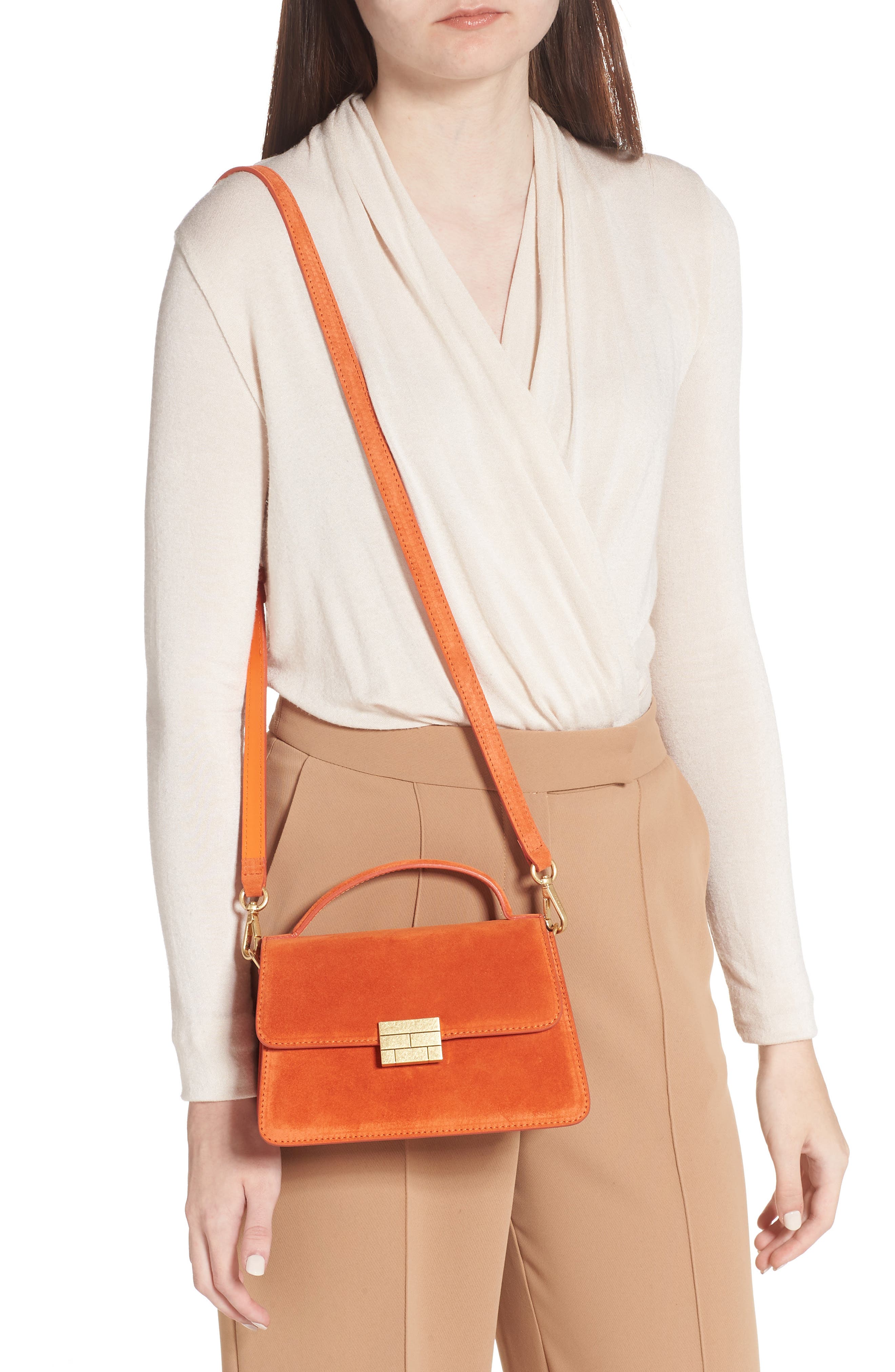 FRAME Le Signature Small Leather Crossbody Bag, Alternate, color, 