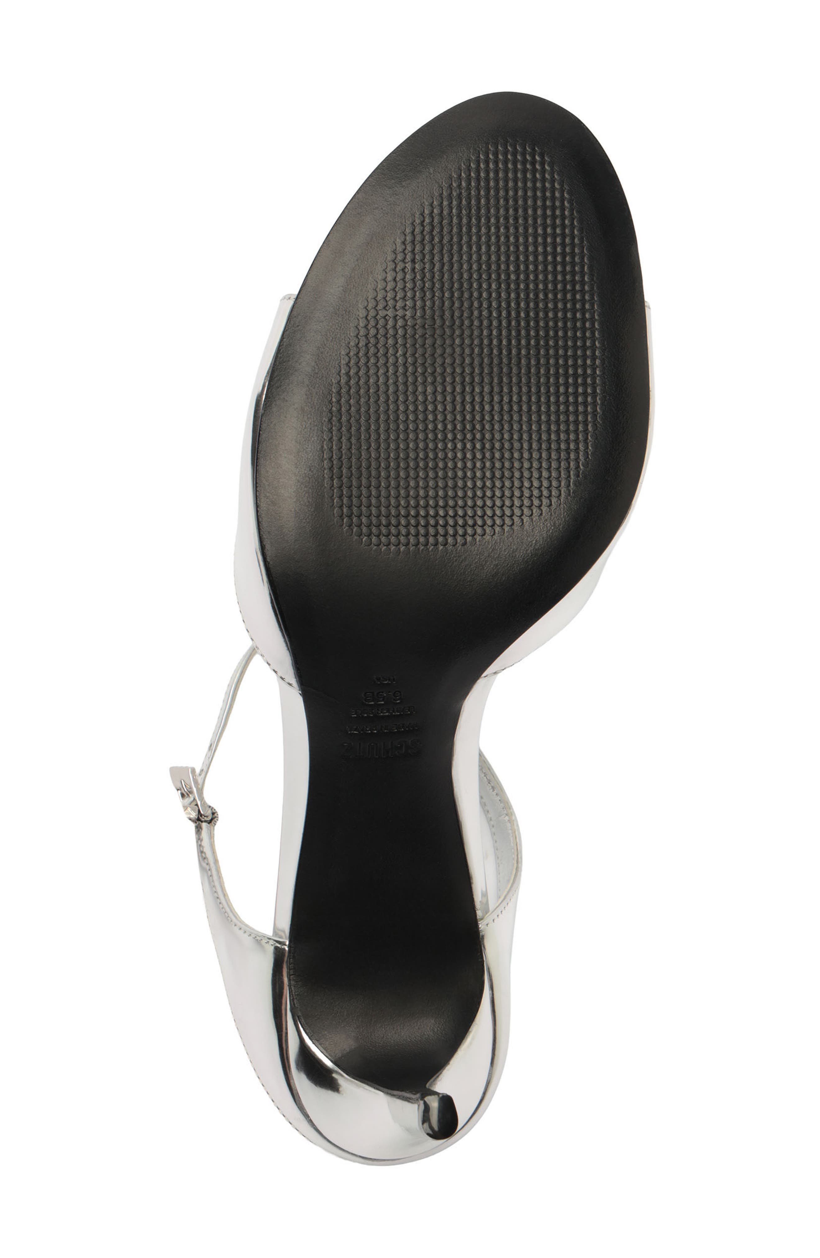 Lyra Mid Ankle Strap Sandal, Alternate, color, SILVER