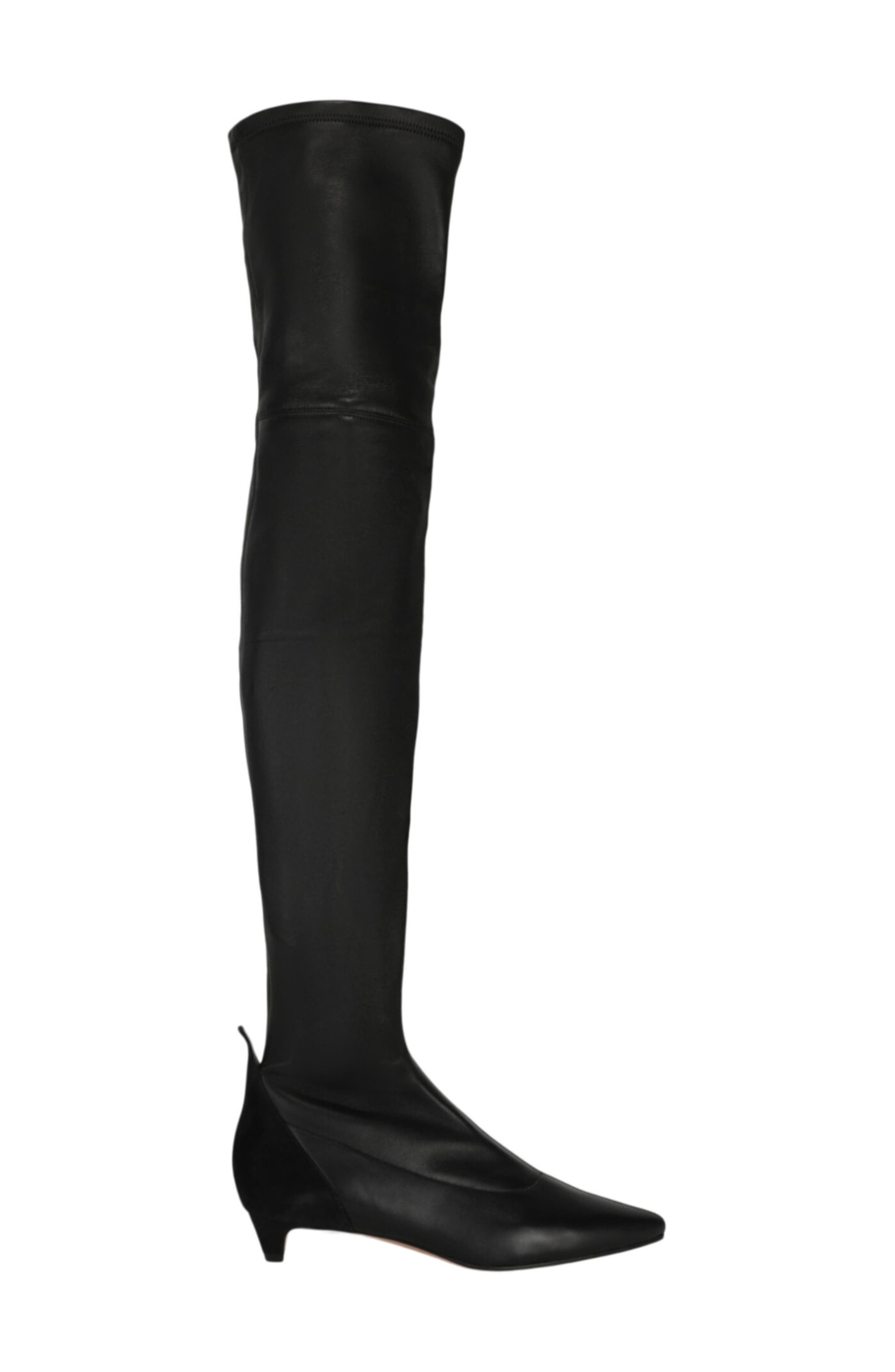 Givenchy Over-the-Knee Kitten Heel Boot, Alternate, color, Black