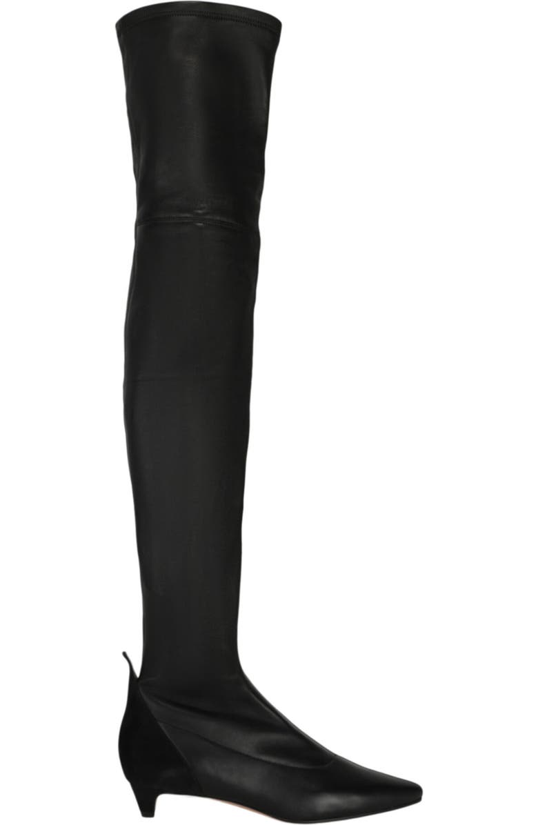 Givenchy Over-the-Knee Kitten Heel Boot, Alternate, color, Black