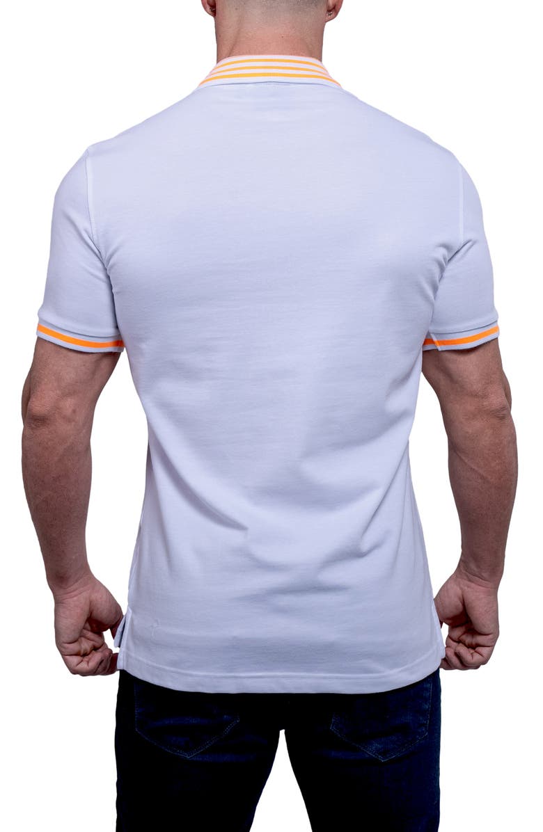 Maceoo Tiplogo21 White Piqué Polo, Alternate, color, White