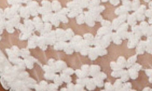 Kat The Label Daisy Embroidered Thong In White