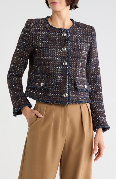 Zaya Trim Tweed Jacket