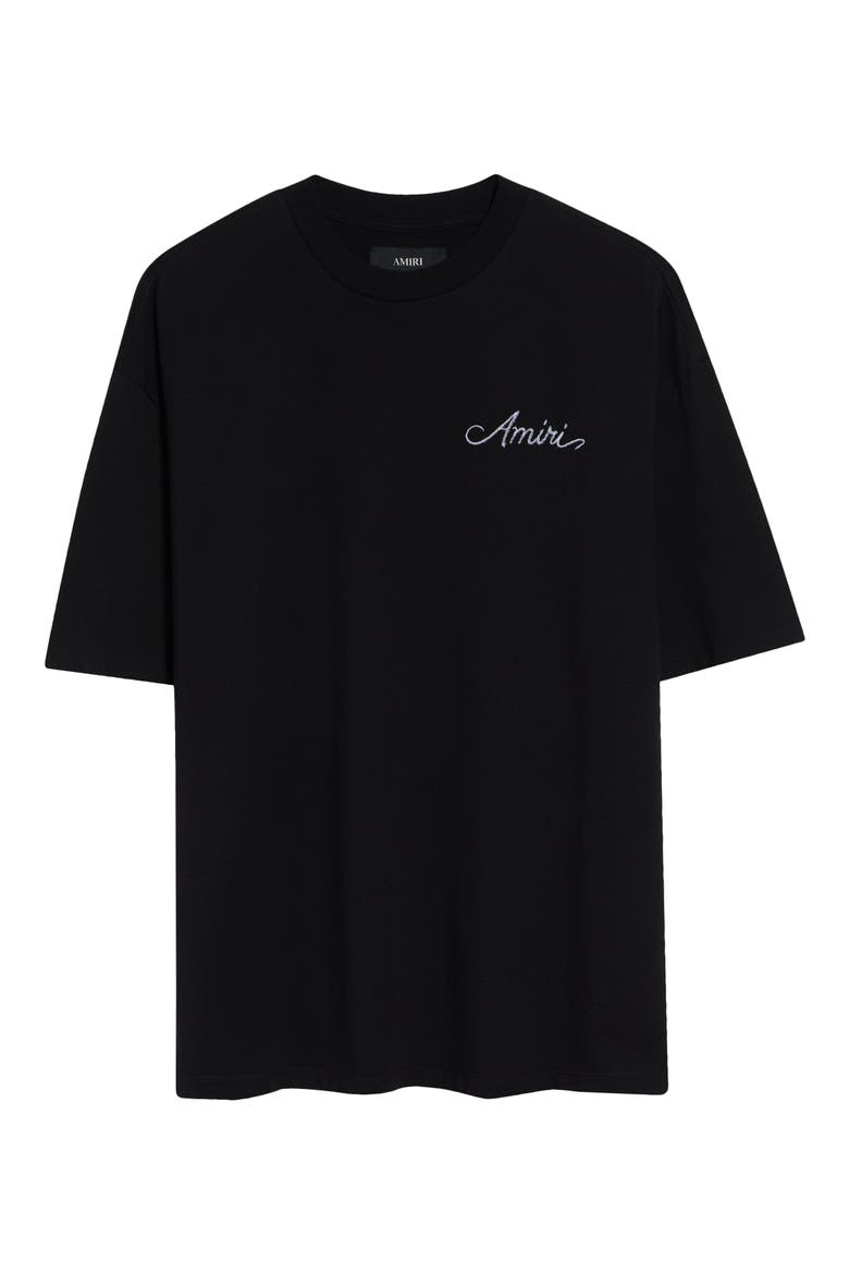 Oversize Studio Embroidered Skate T-Shirt, Alternate, color, BLACK