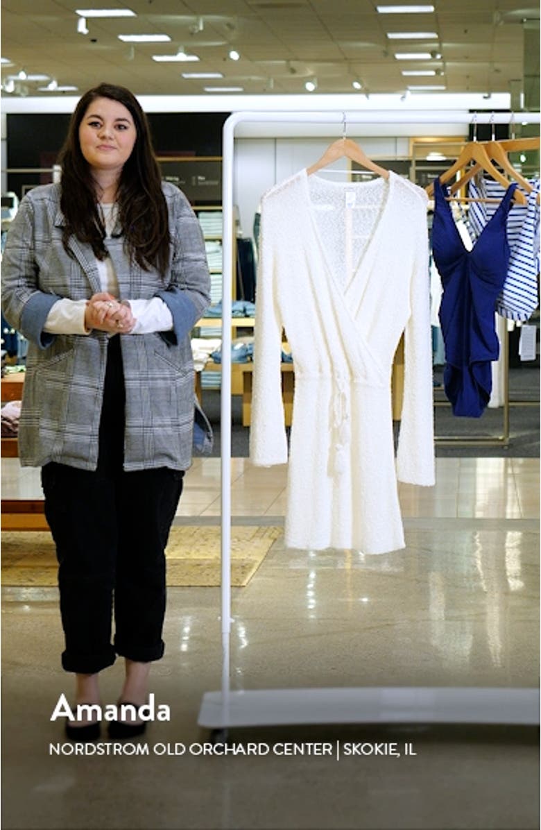 L Space Topanga Long Sleeve Cover-Up Sweater Dress, sales video thumbnail