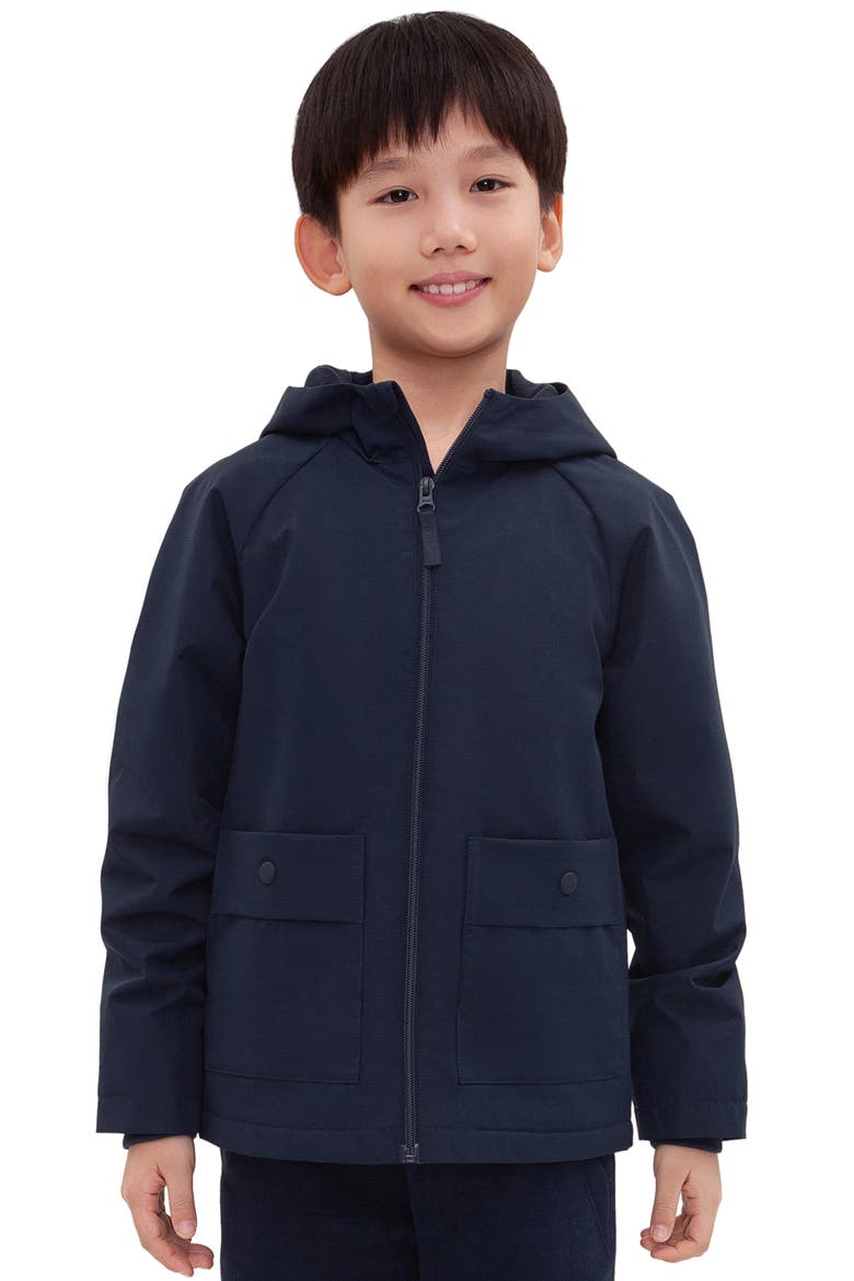 Kids' Ripstop Windbreaker Jacket, Main, color, Navy